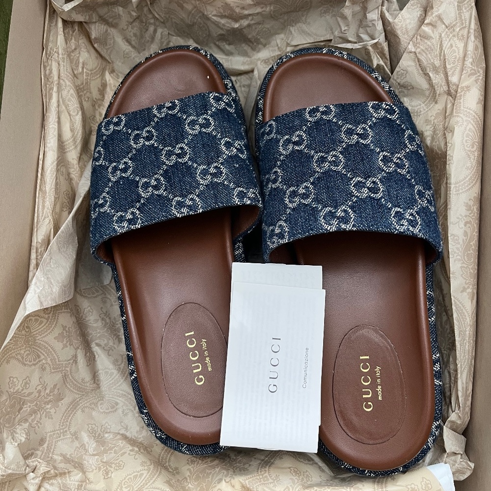 Jean Gucci womens Platform Slides